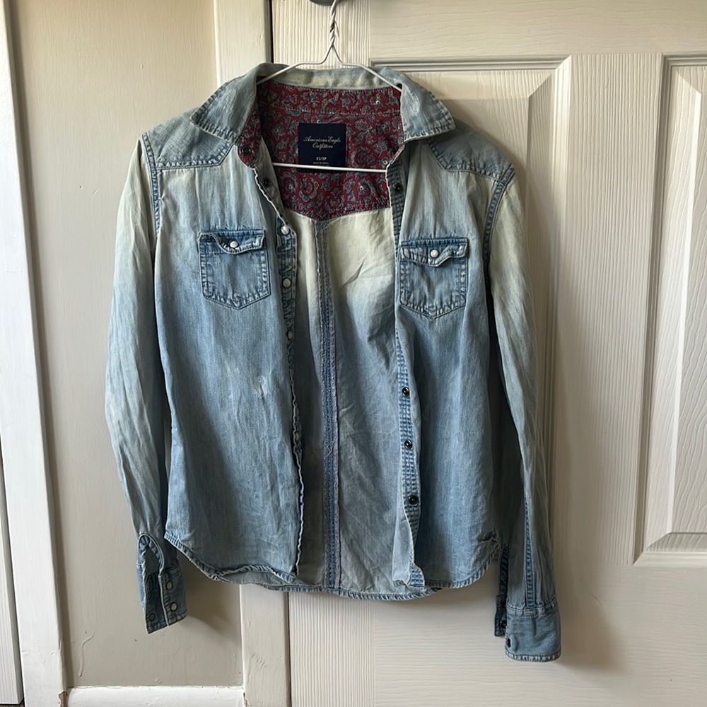 American Eagle Denim Shirt.
